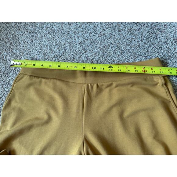 J Jill Purejill Affinity French Terry Slim Leg Pants Gold Corpcore Career - Picture 4 of 7